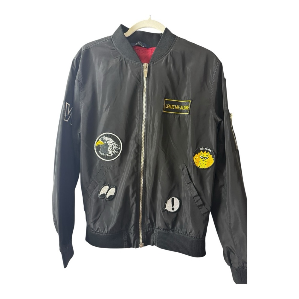 ZARA MAN Bomber Jacket with Patches – Black & Red Lining – Size L
AA39 - Picture 3 of 8